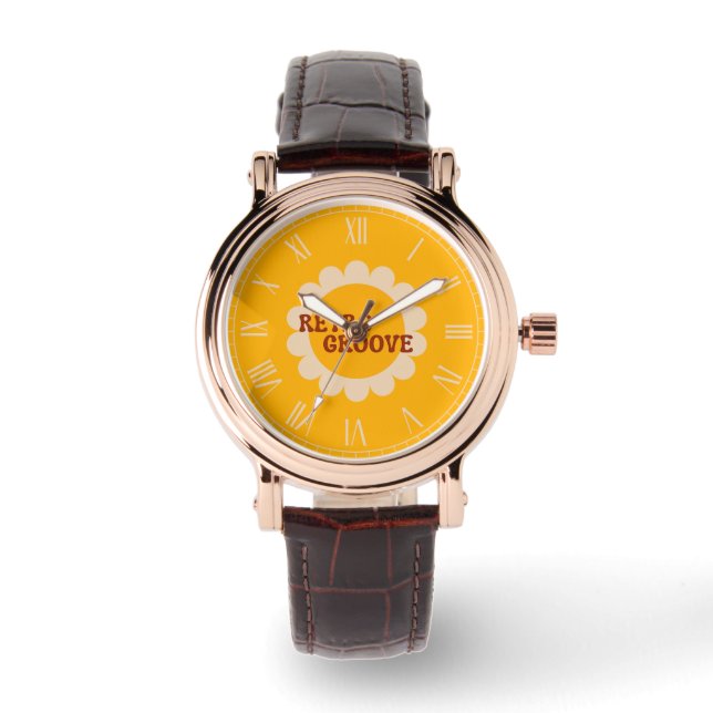 Retro Groove Watch Armbanduhr (Vorderseite)