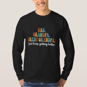 Retro-grooviger Spruch vom Enkelkind des Vaters Gr T-Shirt