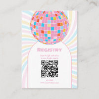 Retro Groovy 70er Disco Ball Brautparty Registrier