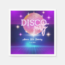 Retro Groovy 70er Disco Ball Geburtstagsparty