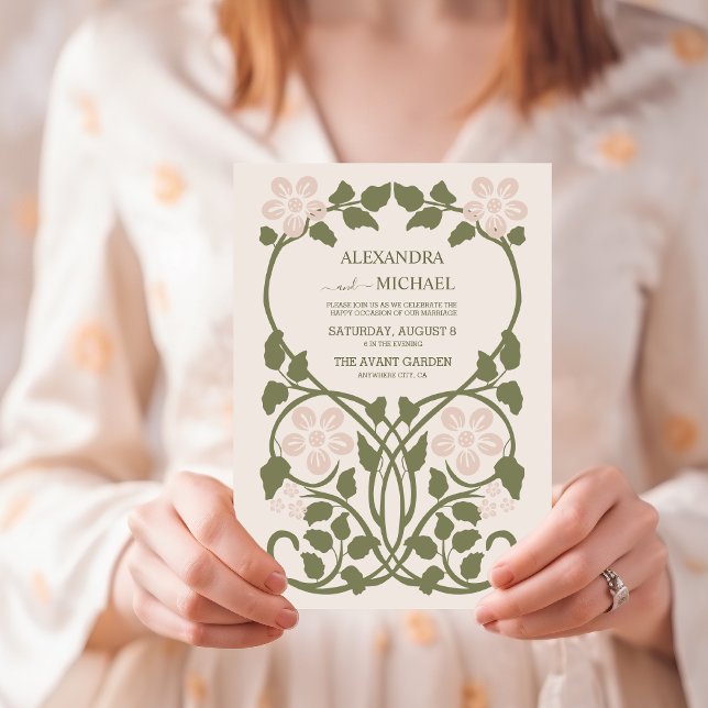 Retro Groovy 70er Themed Mutes Hochzeit Einladung (Von Creator hochgeladen)