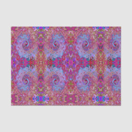 Retro Groovy Abstrakt Lavender und Magenta Swirl Seidenpapier