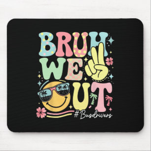 Retro Groovy Alter Wir Sind Fertig Busfahrer Letzt Mousepad