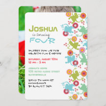 Retro Groovy Außerirdischen Kinder Foto Geburtstag