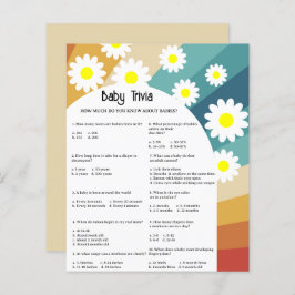 Retro Groovy - Baby Trivia | Baby Showspiel