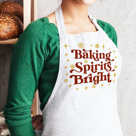 Retro Groovy Baking Spirituosen Helle Weihnachten Schürze