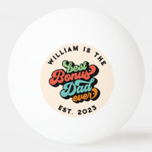 Retro Groovy Bester Bonus Vater je Foto Name Jahr