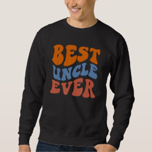 Retro Groovy Bester Onkel überhaupt Wavy Hippie Bo Sweatshirt