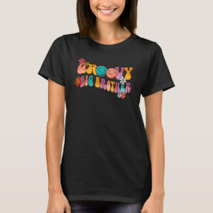 Retro Groovy Big Brother Colorful 60er 70er Hippie T-Shirt