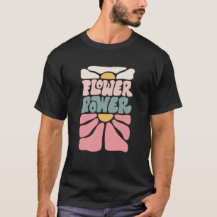 Retro Groovy Blume Power, Blume Liebhaber T-Shirt
