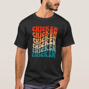 Retro Groovy Boho 70er Jahre Vintage Huhn Geflügel T-Shirt