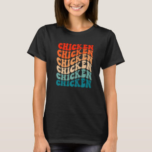 Retro Groovy Boho 70er Jahre Vintage Huhn Geflügel T-Shirt