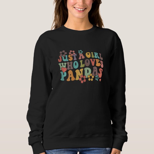 Retro Groovy Boho Hippie Just A Girl Who Loves Koa Sweatshirt (Vorderseite)