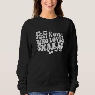 Retro Groovy Boho Hippie Nur Ein Mädchen Das Schla Sweatshirt