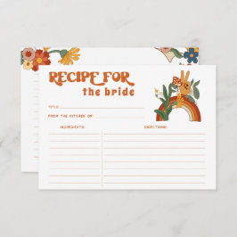 Retro Groovy Brautparty Rezept Card