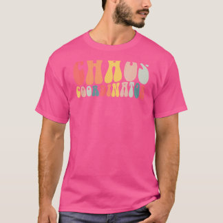 Retro Groovy Chaos Coordinator Mama Lehrer zurück T-Shirt
