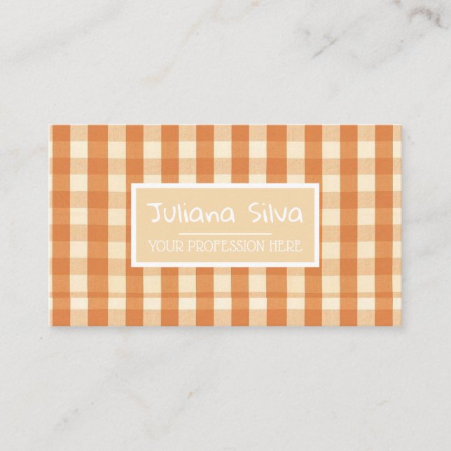 Retro Groovy Colorful Wavy Boho Visitenkarte (Vorderseite)