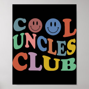 Retro Groovy Coole Onkel Club Lächeln Gesicht Lust Poster