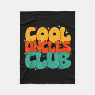 Retro Groovy Coole Onkel Club Lustiger Neuer Onkel Fleecedecke