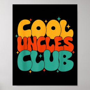 Retro Groovy Cooler Onkel Club Lustiger Neuer Onke Poster
