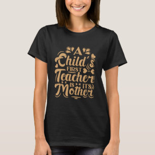Retro Groovy Die Mutter eines Kinderlehrers T-Shirt
