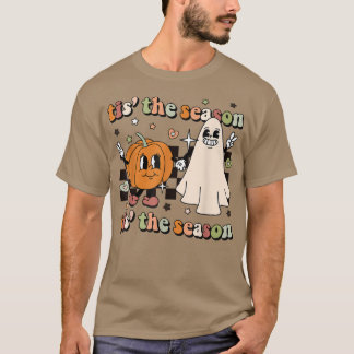 Retro Groovy Dies ist die Jahreszeit Halloween Spo T-Shirt