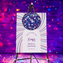 Retro Groovy Disco-Junggesellinnenabschied Willkom