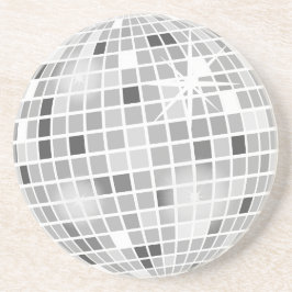 Retro GROOVY Diskothek Ball Brautparty Sandstein Getränkeuntersetzer