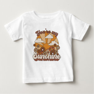 Retro Groovy   Du bist mein Sonnenschein Baby T-shirt