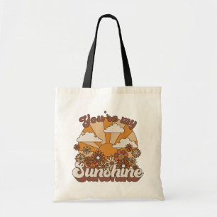 Retro Groovy Du bist mein Sonnenschein Tragetasche