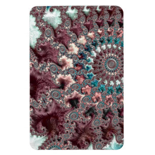 Retro Groovy Eclectic Bohemisch Spiral Fraktal Magnet