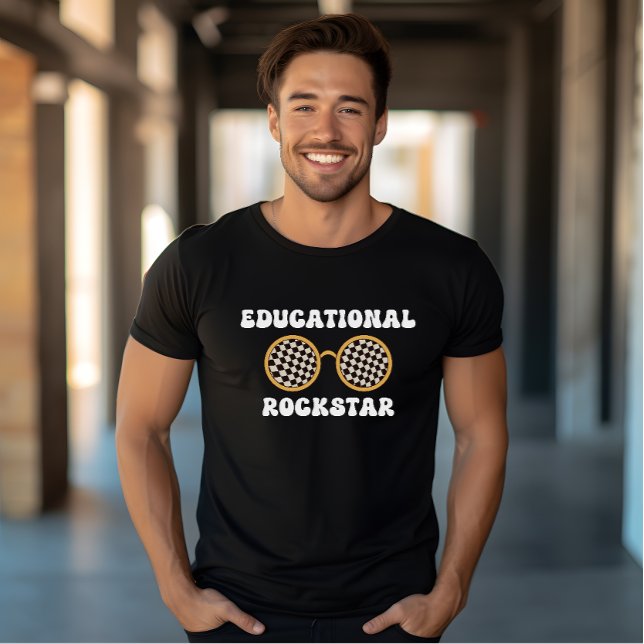 Retro Groovy Educational Rockstar Sonnenbrille leh T-Shirt (Von Creator hochgeladen)