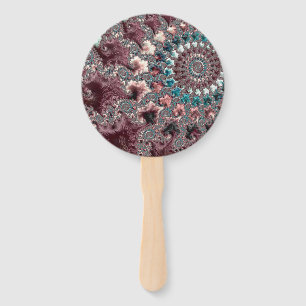 Retro Groovy Eklektischer Bohemian Spiral Fraktal Fächer