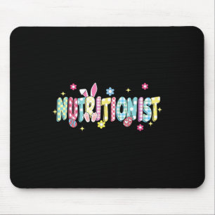 Retro Groovy Ernährungswissenschaftler Bunny Ohr L Mousepad