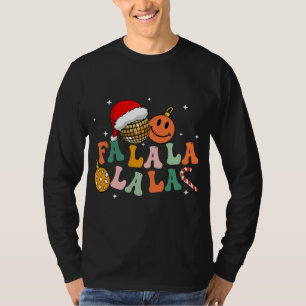 Retro Groovy Fa La Christmas Lights Niedliche Xmas T-Shirt