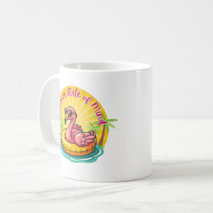 Retro Groovy Flamingo Sommer Stimmung Kaffee Kaffeetasse