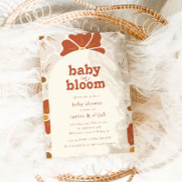 Retro Groovy Floral Arch Baby in Bloom | Boho