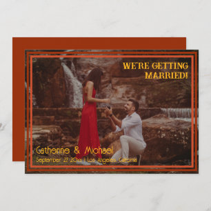 Retro-Groovy-Foto der 70er Jahre Save The Date