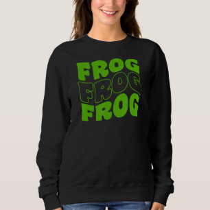 Retro Groovy Frog Animals 1 Sweatshirt