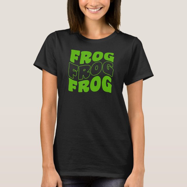 Retro Groovy Frog Animals 1 T-Shirt (Vorderseite)