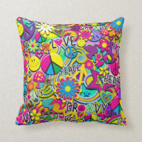 Retro Groovy FUN 60er Jahre Liebe Colorful Funky