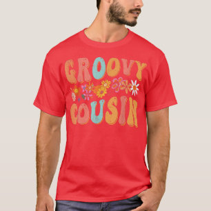 Retro Groovy Geburtstagsfamilie Matching Niedlich T-Shirt
