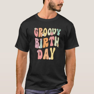 Retro Groovy Geburtstagsparty Matching Family Back T-Shirt
