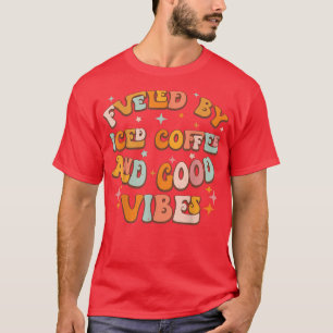 Retro Groovy gespeist von Icced Coffee Quote Funny T-Shirt