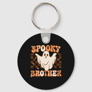 Retro Groovy Ghost Spooky Brother Costume Matching Schlüsselanhänger