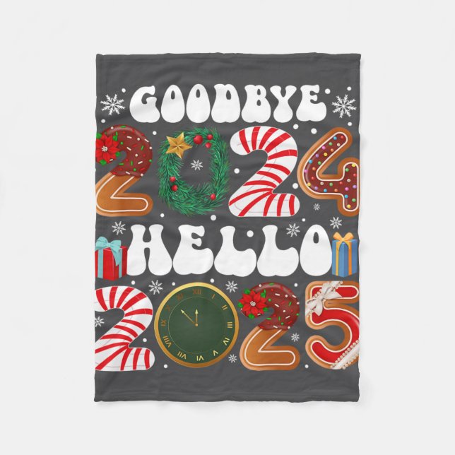 Retro Groovy Good Fleecedecke (Vorderseite)