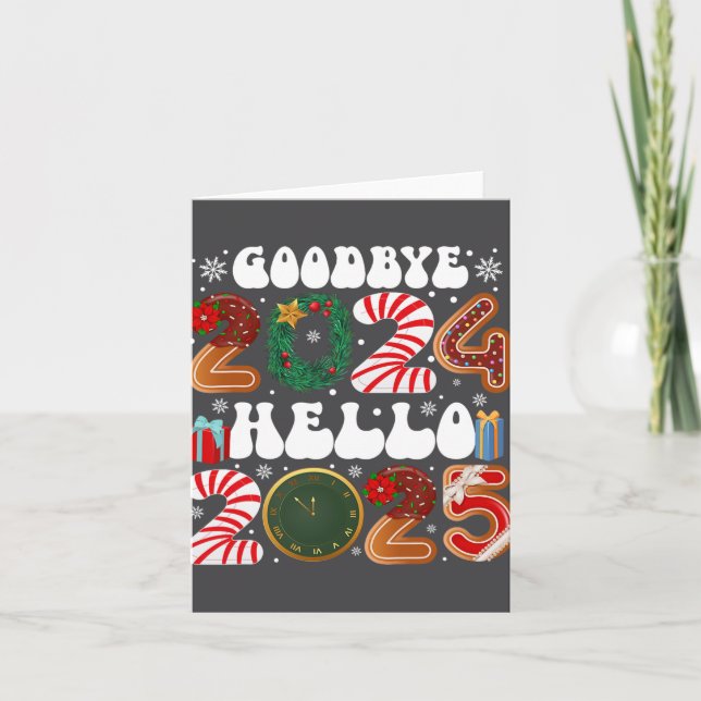 Retro Groovy Good Karte (Vorderseite)