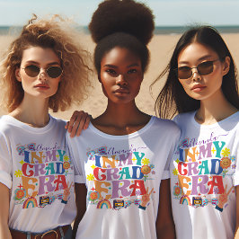 Retro Groovy Grad Era Klasse 2025 Abschluss T-Shirt