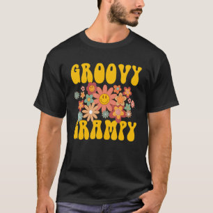 Retro Groovy Grampy Matching Family 1. Geburtstag  T-Shirt