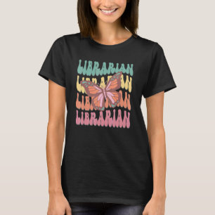 Retro Groovy Grundschulbibliothek T-Shirt